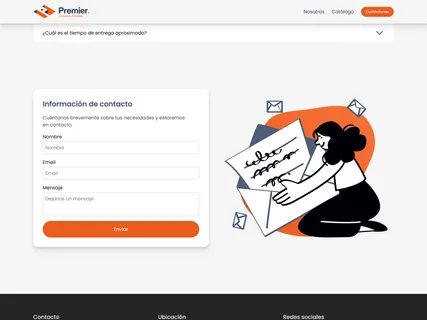 Sitio web Empaques Premier